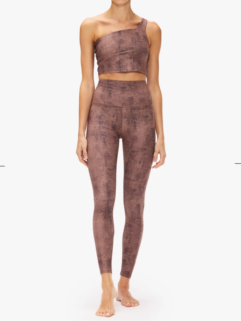Beyond Yoga - High Waisted Midi Legging & One & Only Shoulder High Cropped Tank